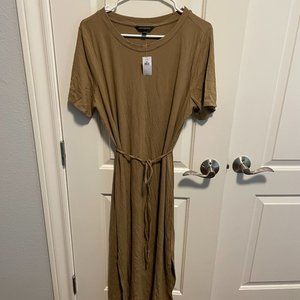 Gap T-shirt Dress with Tie Waist and Side Slits